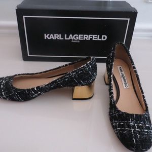 KARL LAGERFELD PARIS BOUCLE HEELS